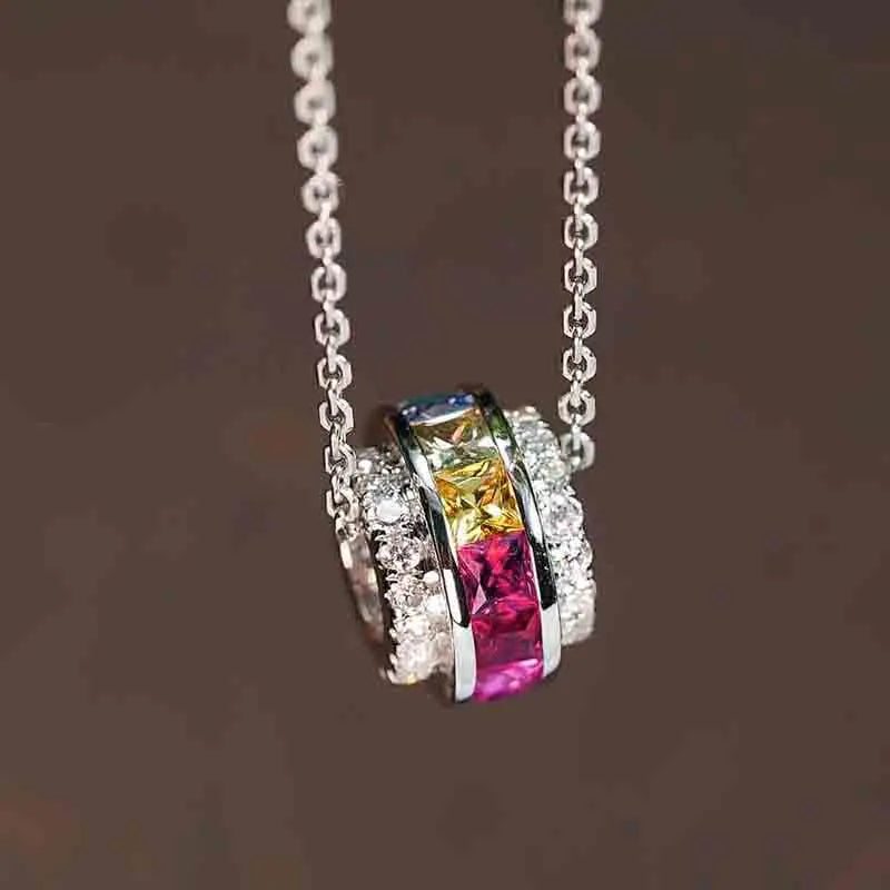 Ketting met regenbooghanger
