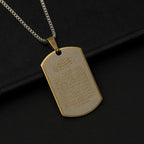 Ketting met Arabische Ayatul Kursi hanger goud
