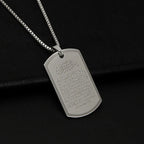 Ketting met Arabische Ayatul Kursi hanger zilver
