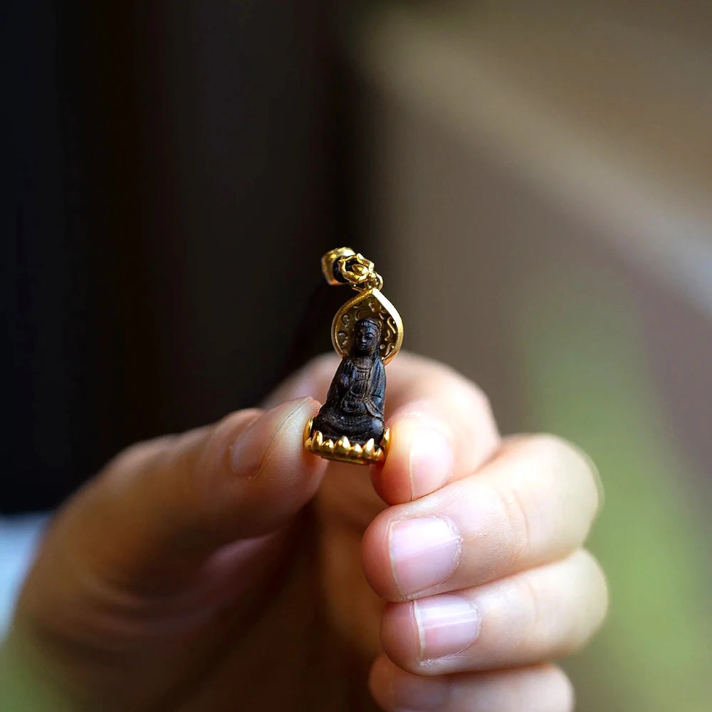 Collier avec Pendentif Bouddha Tibétain