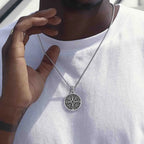 Collier avec Pendentif Boussole Nautique Rose des Vents