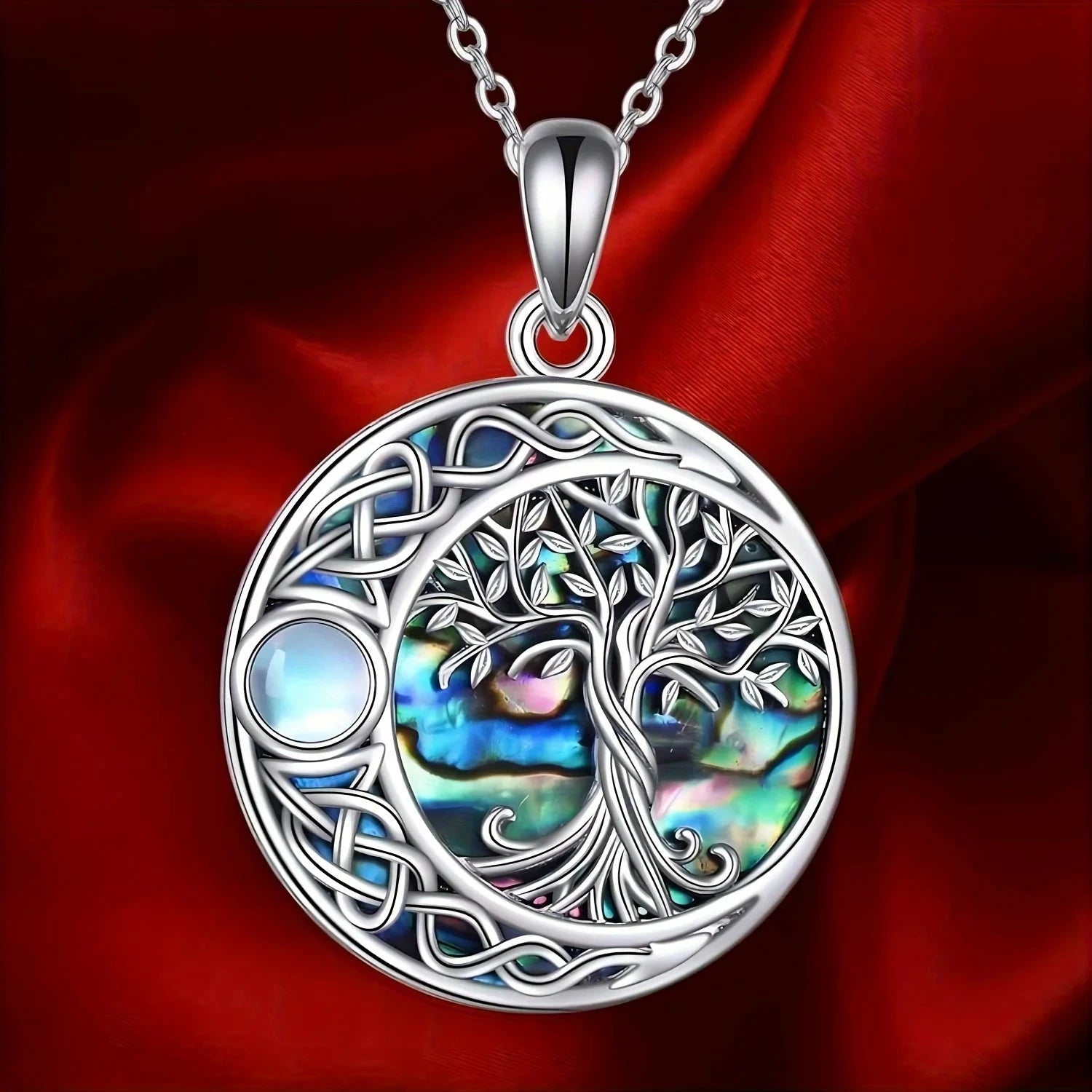 Collier avec Pendentif Celtique Arbre de Vie