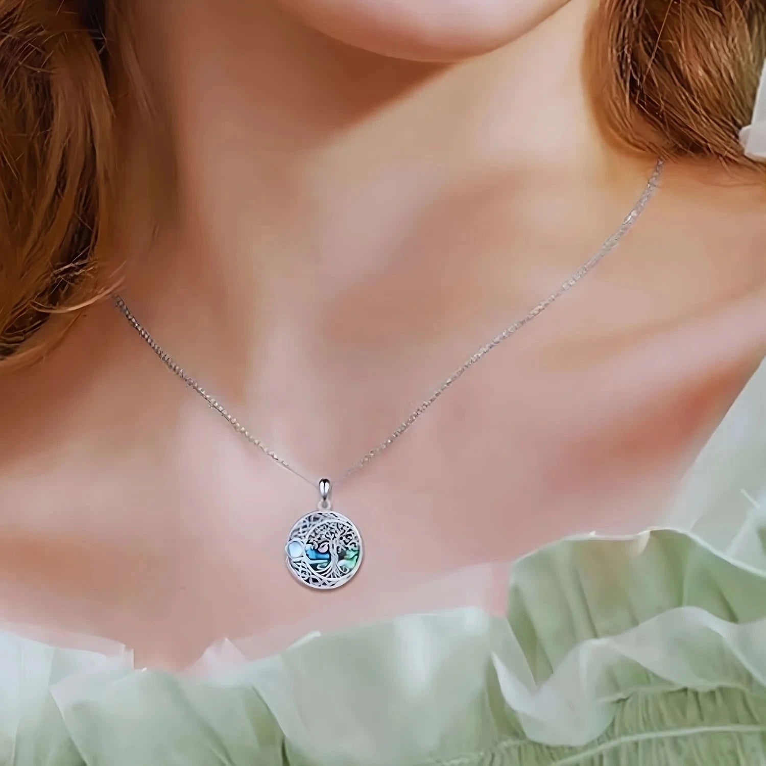 Collier avec Pendentif Celtique Arbre de Vie