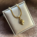 Collier avec Pendentif Champignon or
