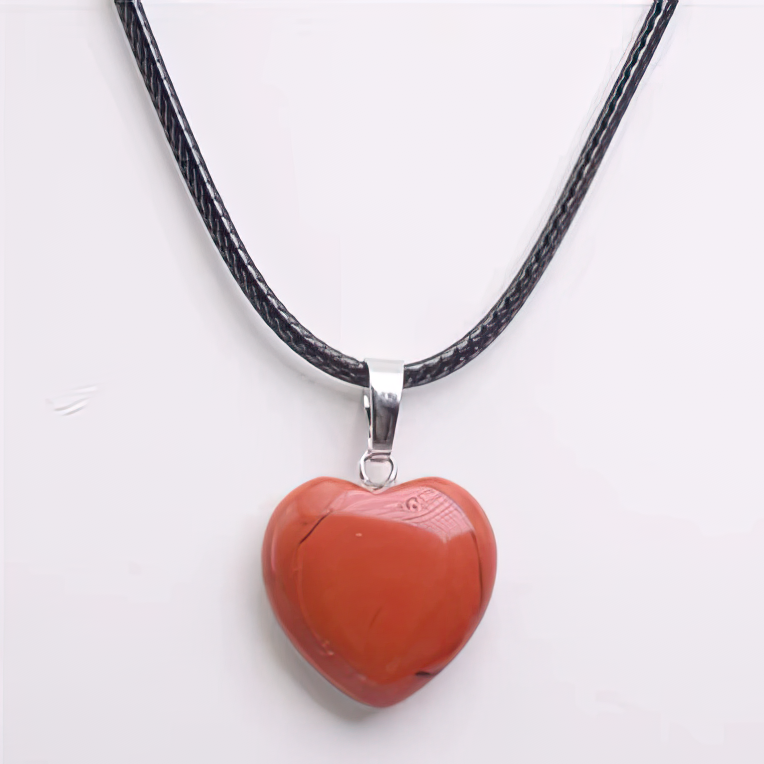 Ketting met Hanger Hart van Natuurlijke Steen 