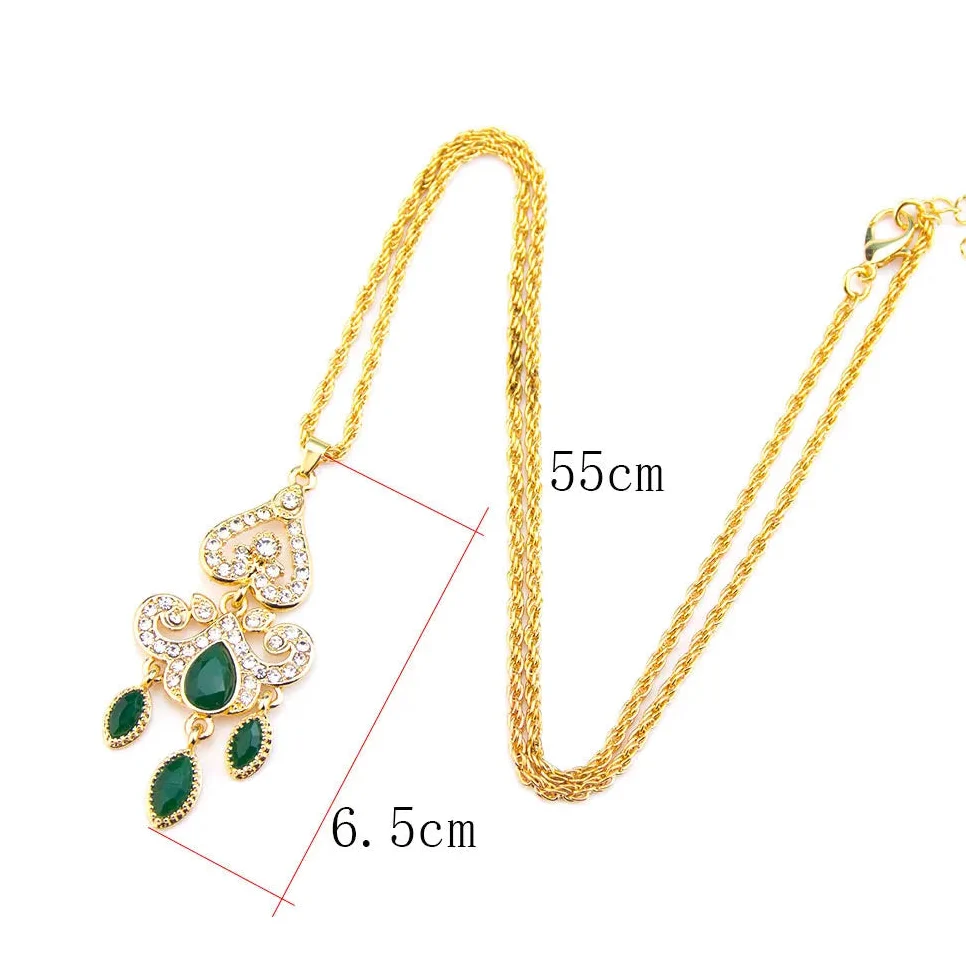 Ketting met traditioneel Arabisch gekleurd hangertje