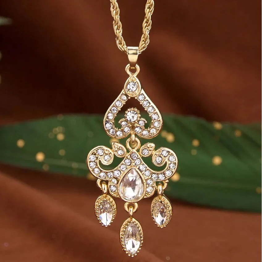 Ketting met traditioneel Arabisch wit gekleurd hangertje