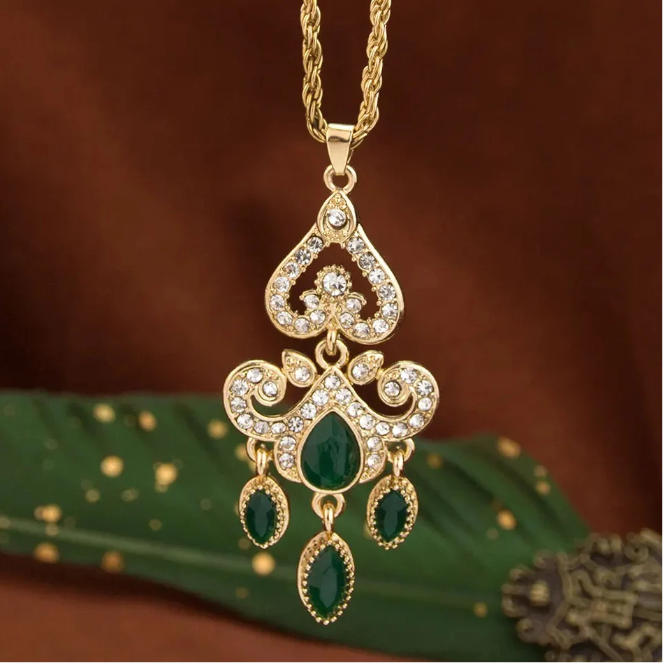 Ketting met traditioneel Arabisch zwart gekleurd hangertje