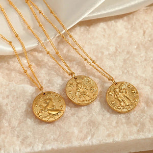 Collier avec Pendentif Constellation Signe du Zodiaque