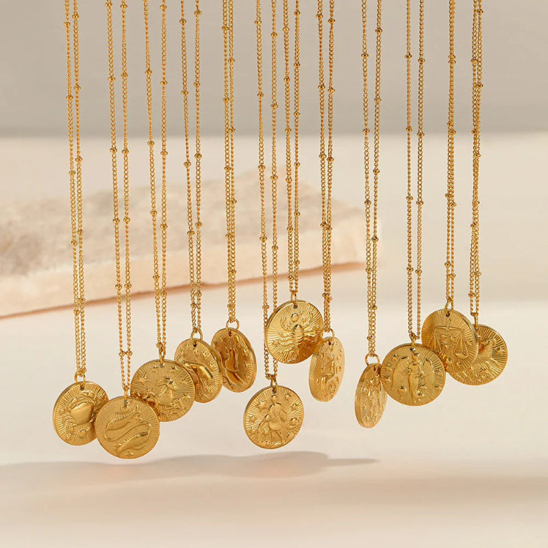 Collier avec Pendentif Constellation Signe du Zodiaque