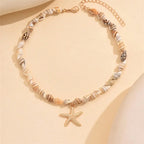 Collier avec Pendentif Coquillage Etoile de Mer
