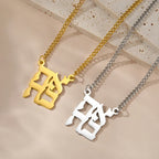 Ketting met zegenhanger en Hebreeuws symbool Joodse Yeshoua goud