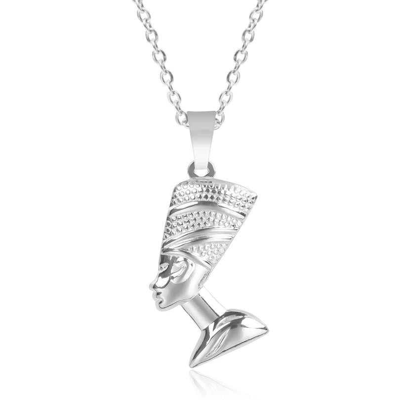 Collier avec Pendentif de Nefertiti argent