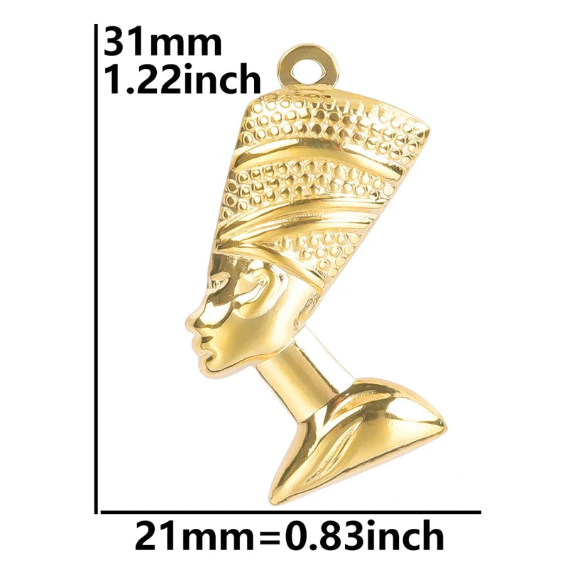 Ketting met Egyptische hanger van Nefertiti 