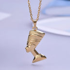 Collier avec Pendentif de Nefertiti or