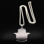 Herenketting met hanger ter bescherming tegen het boze oog en Arabische Fatma-hand