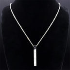 Ketting met beschermend Mesuzah-hanger en Joodse Hebreeuwse letters in zilver