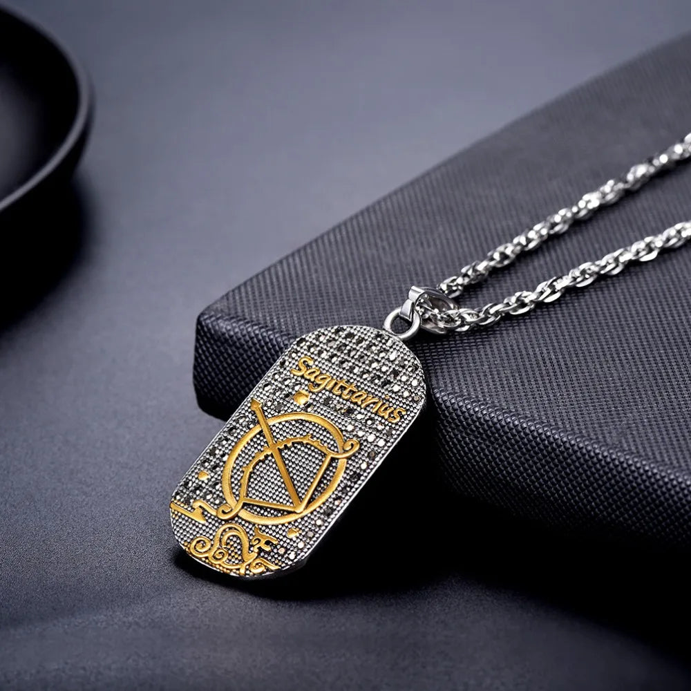 Collier avec Pendentif de Style Signe du Zodiaque Astrologique