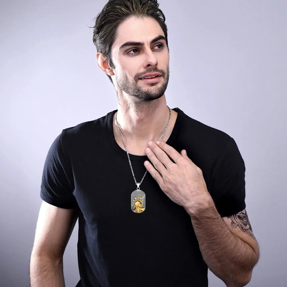 Collier avec Pendentif de Style Signe du Zodiaque Astrologique