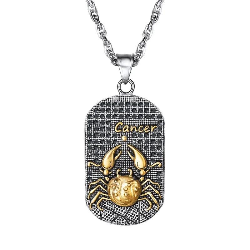Collier avec Pendentif de Style Signe du Zodiaque Astrologique