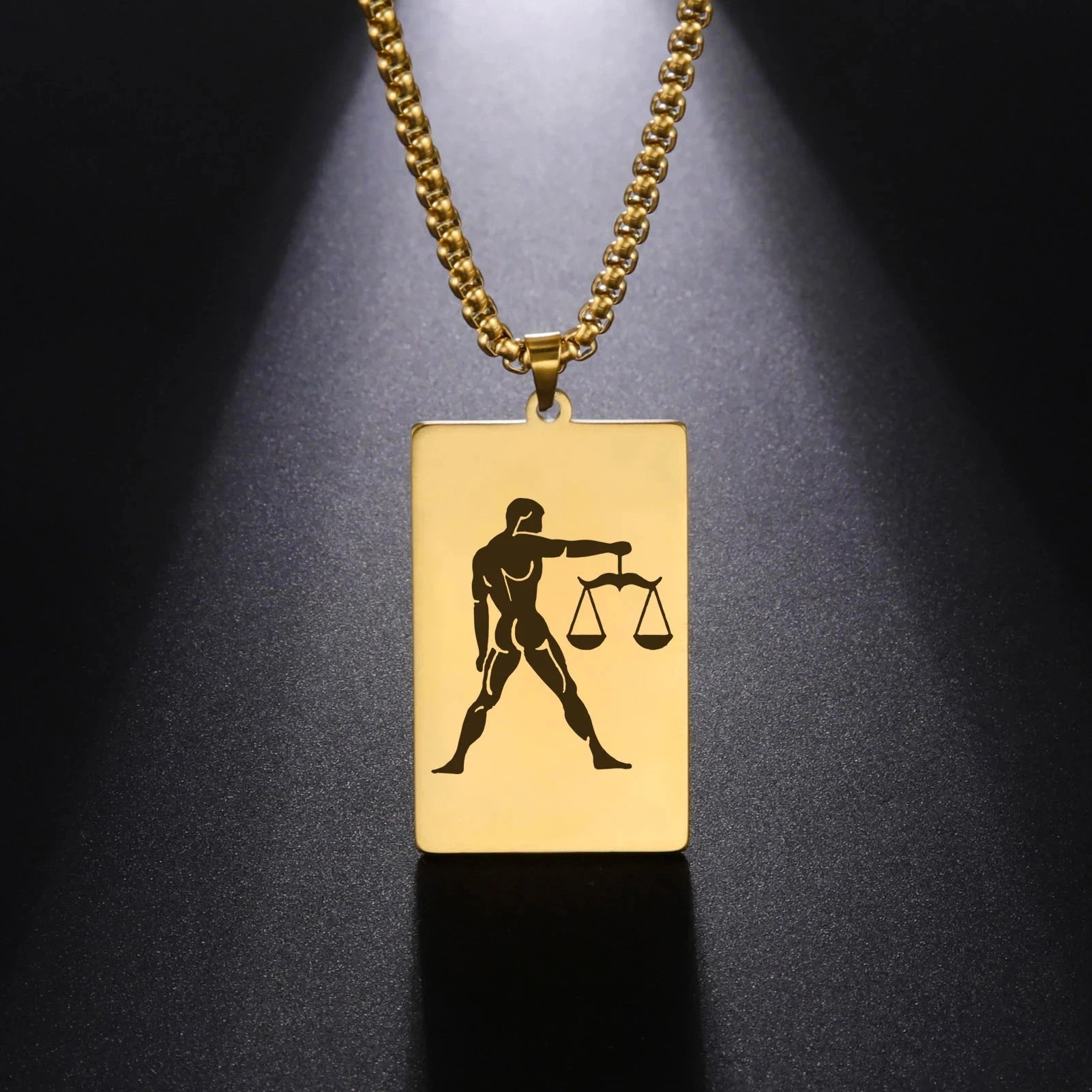 Collier avec Pendentif Elégant Signe du Zodiaque Astrologique