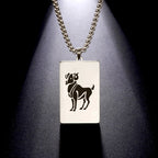 Collier avec Pendentif Elégant Signe du Zodiaque Astrologique
