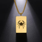 Collier avec Pendentif Elégant Signe du Zodiaque Astrologique