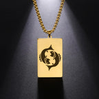 Collier avec Pendentif Elégant Signe du Zodiaque Astrologique