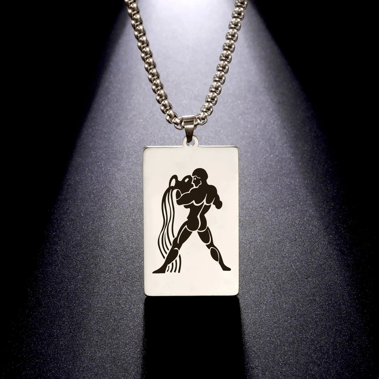 Collier avec Pendentif Elégant Signe du Zodiaque Astrologique