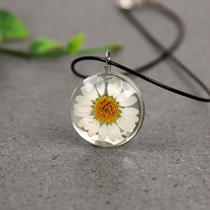 Collier avec Pendentif en Verre Soufflé Arbre de Vie