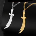 Ketting met <span data-glossary-id="epée d'Ali Zulfikar">Ali Zulfikar-zwaard</span> Arabisch islamitisch moslim zilver