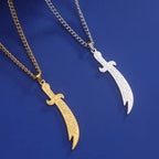 Ketting met <span data-glossary-id="epée d'Ali Zulfikar">Ali Zulfikar-zwaard</span> Arabisch islamitisch moslim goud