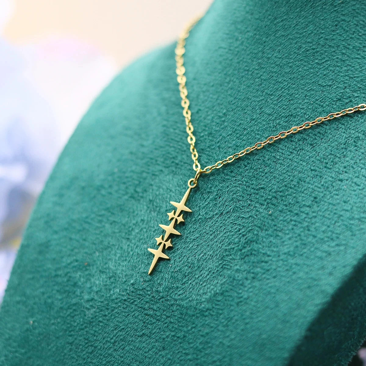 Collier avec Pendentif Etoile pour Homme or