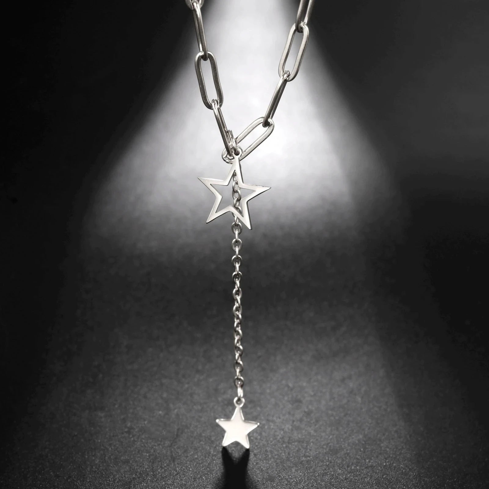 Collier avec Pendentif Etoiles argent