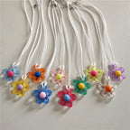 Collier avec Pendentif Fleur Colorée
