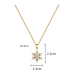 Collier avec Pendentif Flocon de Neige en Cristal