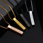 Ketting met Arabische geometrische Ayatul Kursi hanger 
