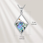 Collier avec Pendentif Géométrique Montagne