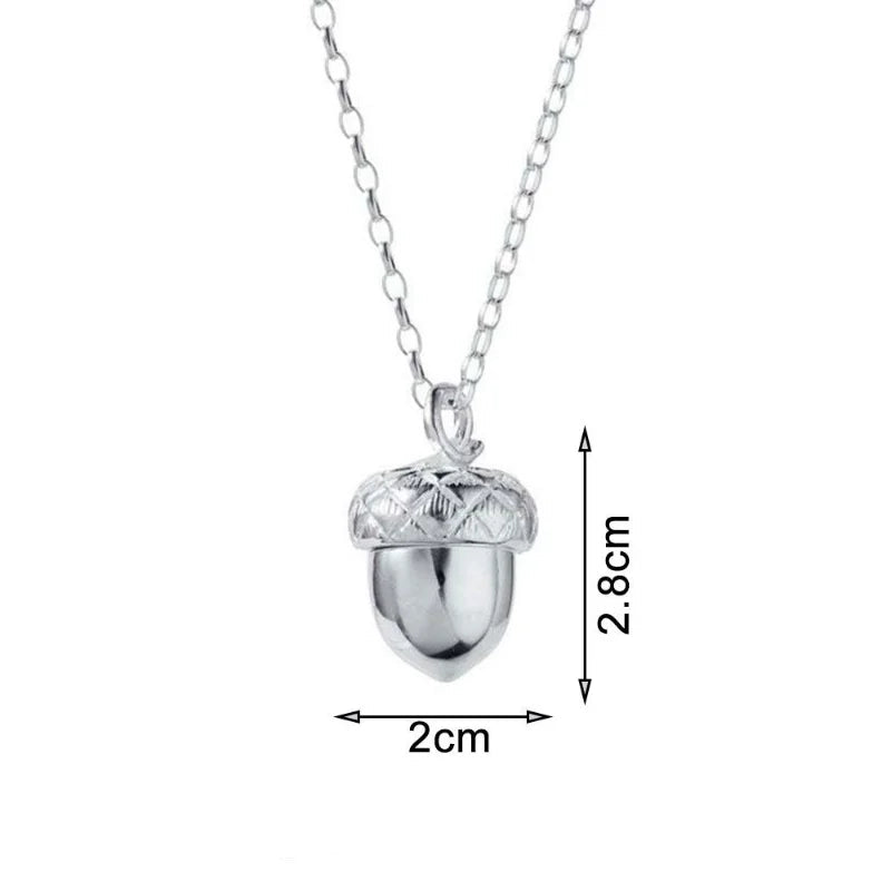 Collier avec Pendentif Gland avec Coeur