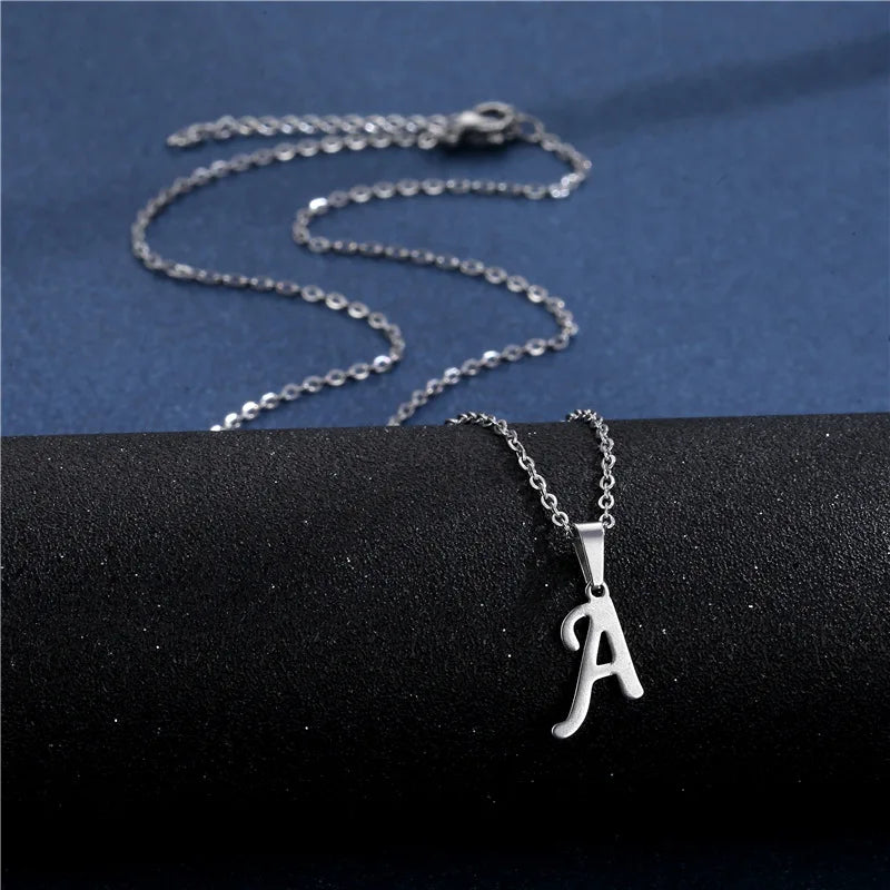 Gepersonaliseerde ketting met initiaalhanger a