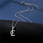 Gepersonaliseerde ketting met initiaalhanger e
