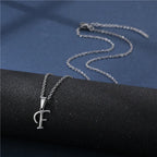 Gepersonaliseerde ketting met initiaalhanger f