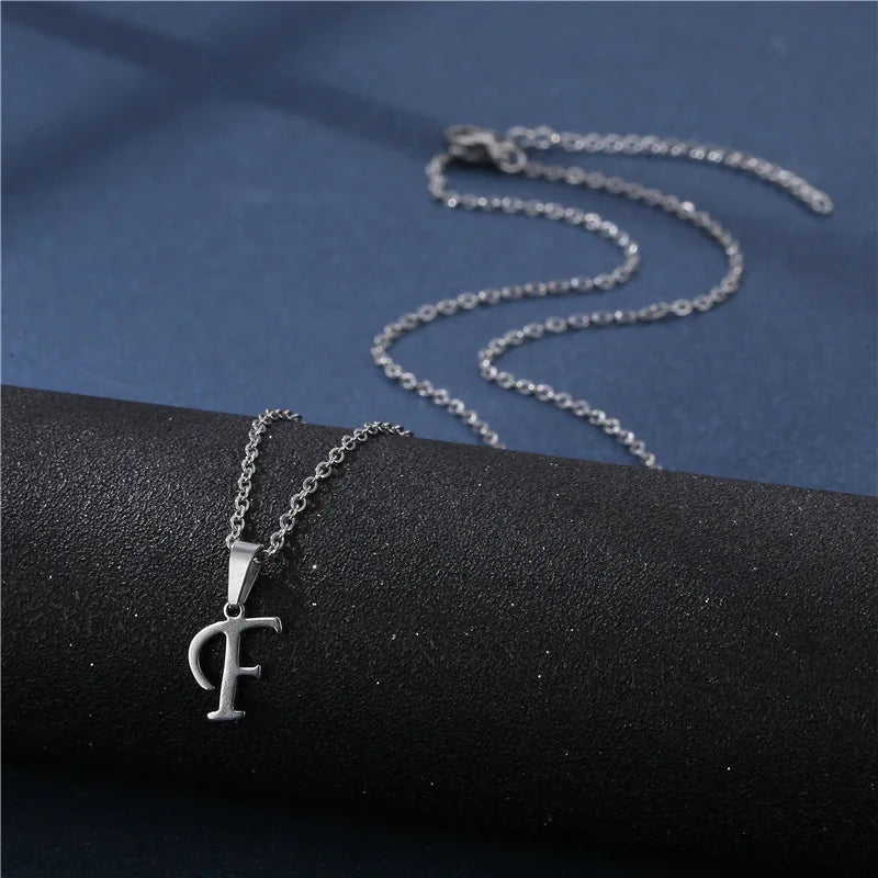 Gepersonaliseerde ketting met initiaalhanger f