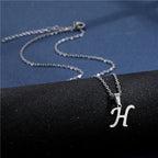 Gepersonaliseerde ketting met initiaalhanger h