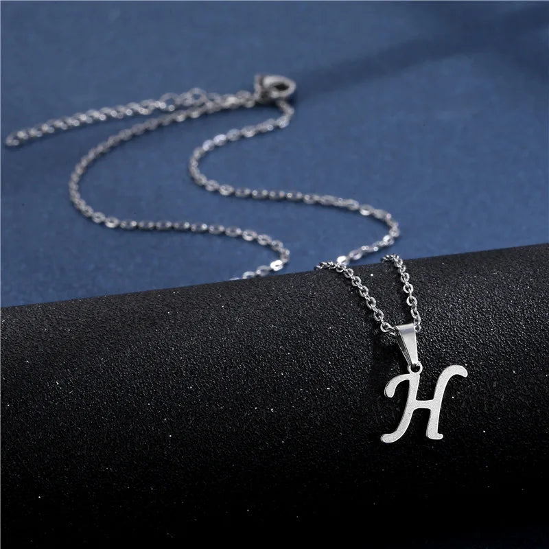 Gepersonaliseerde ketting met initiaalhanger h