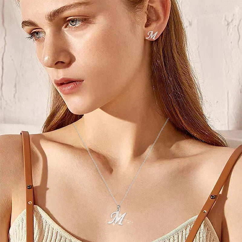 Gepersonaliseerde ketting met initiaalhanger m