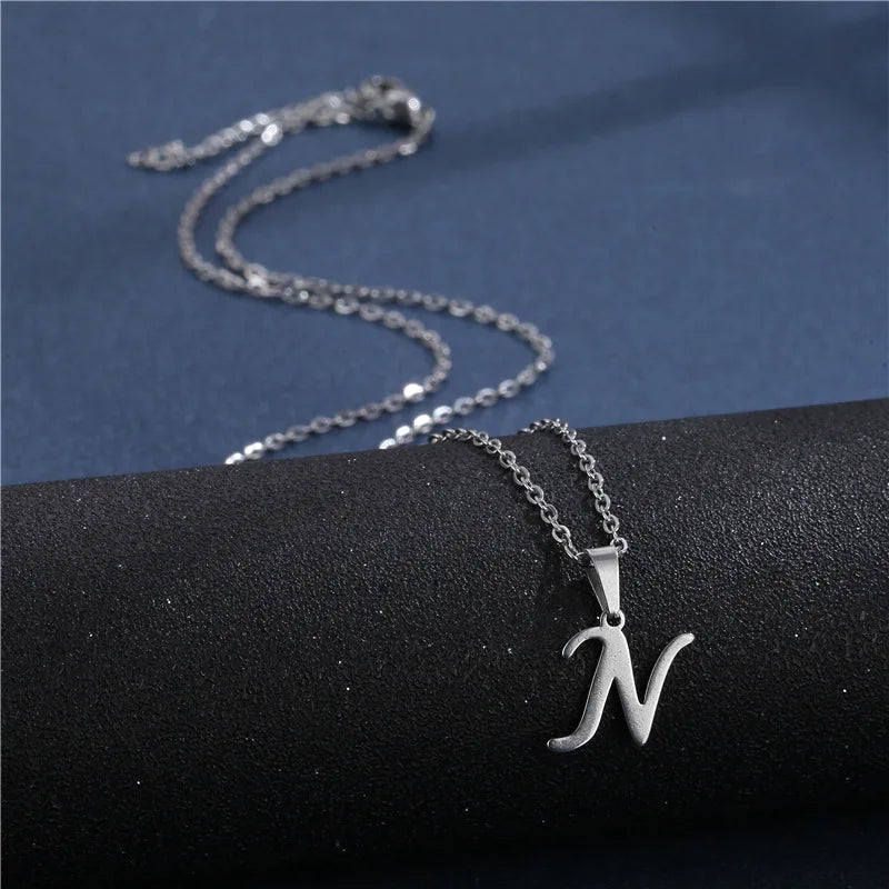 Gepersonaliseerde ketting met initiaalhanger n