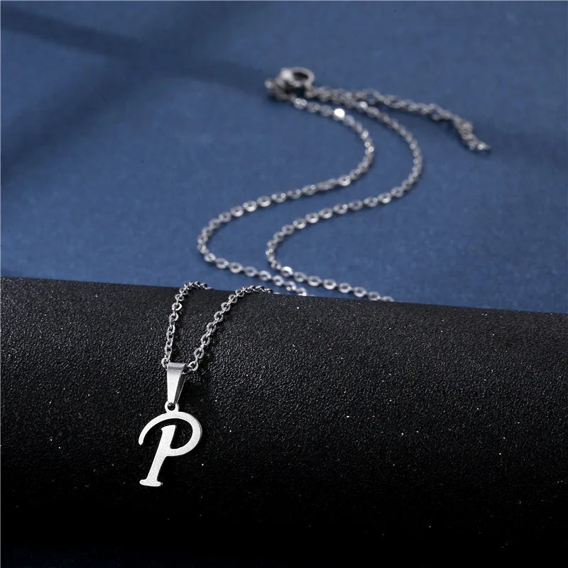 Gepersonaliseerde ketting met initiaalhanger p