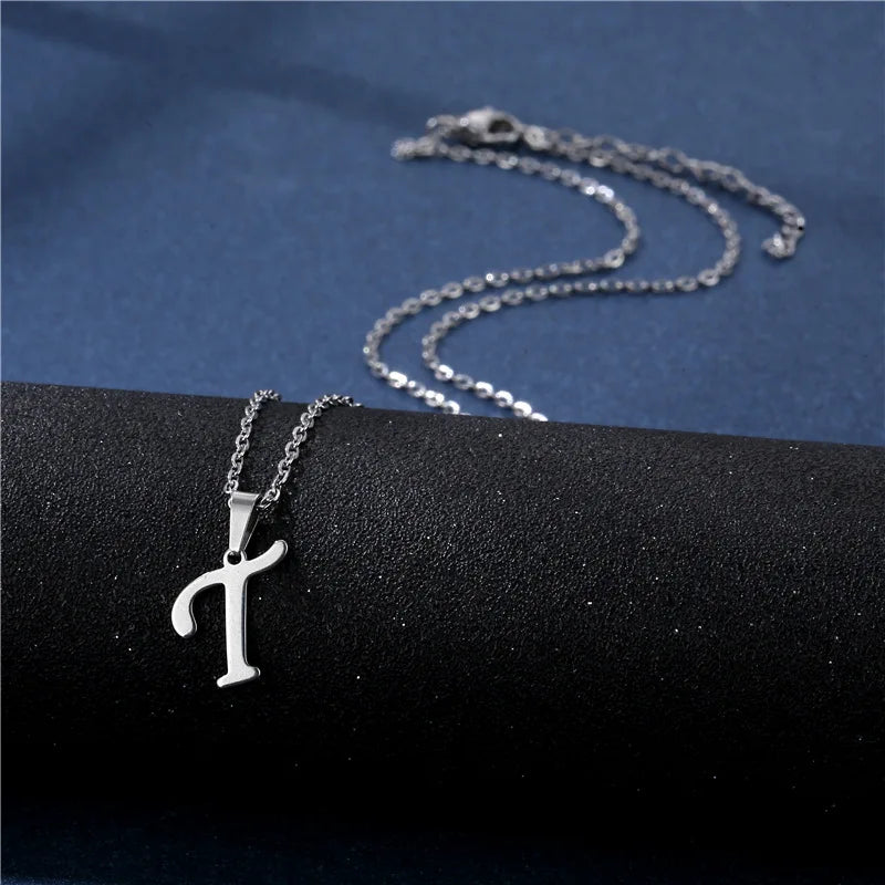 Gepersonaliseerde ketting met initiaalhanger t
