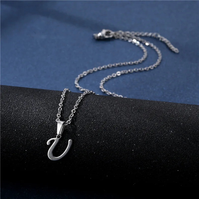Gepersonaliseerde ketting met initiaalhanger u